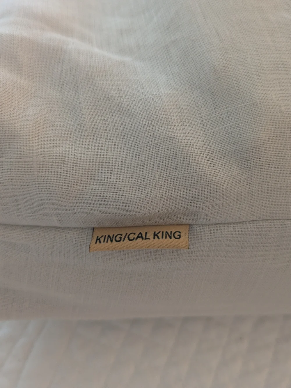 Quince European Linen Duvet Cover King/Cal King Sand